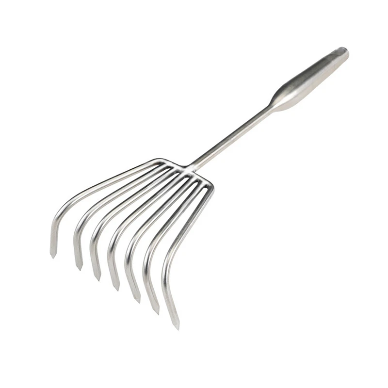 Heavy-Duty Stainless Steel 7-Tine Rake
